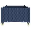 vidaXL Garden Planter Blue Grey Polypropylene Large Portable