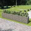 vidaXL Gabion Raised Bed Silver Galvanized Steel Large