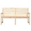 vidaXL Garden Bench Natural (untreated) Solid pine wood Standard Size