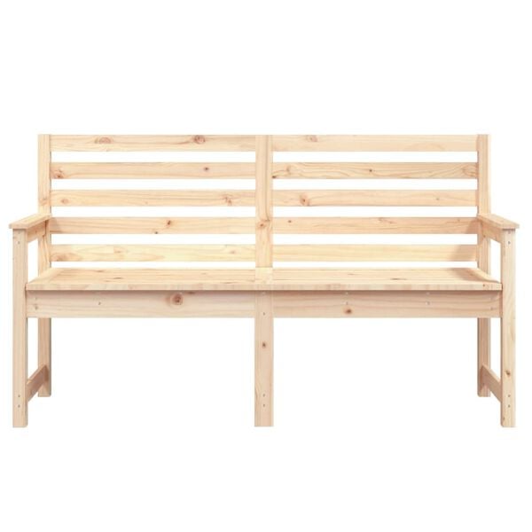 vidaXL Garden Bench Natural (untreated) Solid pine wood Standard Size