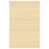 vidaXL Rug Natural Bamboo, Polypropylene 39.4 x 63 in Area Rug