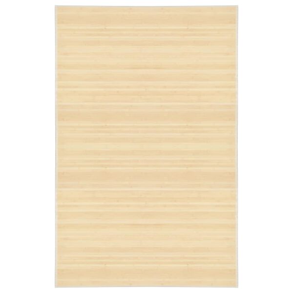 vidaXL Rug Natural Bamboo, Polypropylene 39.4 x 63 in Area Rug