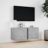 vidaXL TV Wall Cabinet Concrete grey Engineered wood Medium
