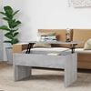 vidaXL Coffee Table Grey Sonoma Engineered Wood 31.5x19.9x16.3 in