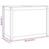 vidaXL Laundry Box Grey 34.8x17.3x26.0" Solid Wood Pine