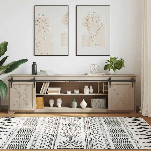 vidaXL Sliding Cabinet Door Kit 83.9 " Carbon Steel