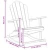 vidaXL Adirondack Rocking Chair 2 pcs Brown 100 x 77 x 99 cm