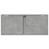 vidaXL TV Wall Cabinet Concrete grey Engineered wood Medium