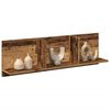 vidaXL Wall Cabinet Old Wood Engineered wood 39.4 x 6.5 x 11.8 in