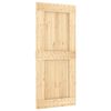 vidaXL Sliding Door with Hardware Set 35.4x82.7" Solid Wood Pine