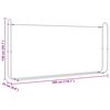 vidaXL Firewood Rack with Rain Cover 118.1x9.8x59.1" Galvanised steel