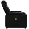 vidaXL Stand up Massage Recliner Chair Black Faux Leather