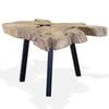 vidaXL Coffee Table Natural Teak Genuine Teak 31.5 x 27.6 x 15.0 in
