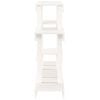 vidaXL Plant Stand White 41.1x9.8x30.5" Solid Wood Pine