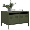 vidaXL TV Cabinet Olive Green 26.8x19.7x17.1" Cold-rolled Steel