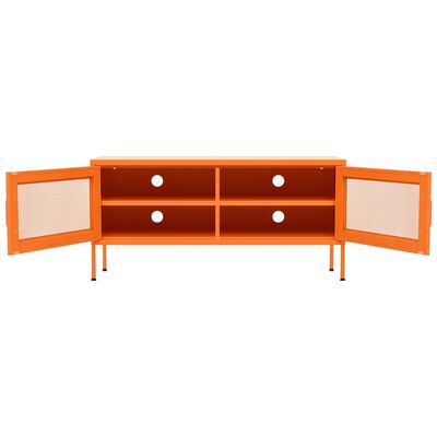 vidaXL TV Stand Orange 41.3"x13.8"x19.7" Steel