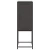 vidaXL Highboard Black Steel Tall Highboard Rectangular Industrial
