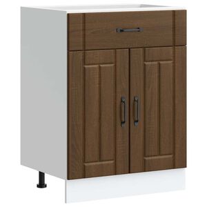 vidaXL Kitchen Base Cabinet Brown oak Engineered wood Medium