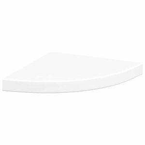 vidaXL Corner Shelf White Honeycomb MDF 13.8x13.8x1.5 in Wall mounting
