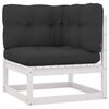 vidaXL Garden Lounge Set White, Anthracite