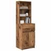 vidaXL Bedside Cabinet Old wood Engineered wood Extra Tall