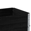vidaXL Garden Planter Black Solid pine wood Medium Foldable