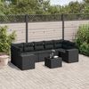 vidaXL Garden Sofa Set Black