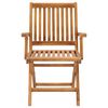 vidaXL Garden Chair Set of 2 Teak