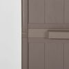 vidaXL Garden Cabinet Brown 100% Polypropylene 25.6 x 17.7 x 67.7 in