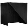 vidaXL Swing Bench Cover Black Polyethylene, Aluminum