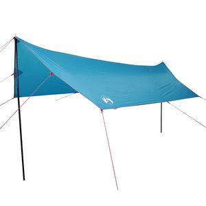 vidaXL Camping Tarp Blue 181.1x120.1x82.7" Waterproof