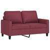 vidaXL Sofa Set Wine Red Fabric (100% polyester), metal, textilene, plywood
