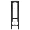 vidaXL Console Table Black Engineered wood, metal Large Adjustable Feet