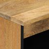 vidaXL Side Cabinet Natural Solid mango wood, engineered wood, iron Medium