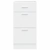 vidaXL Bottom Cabinet White Engineered wood Standard Adjustable Feet