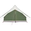 vidaXL Family Tent with Roof Green and White 315 x 286 x 200 cm