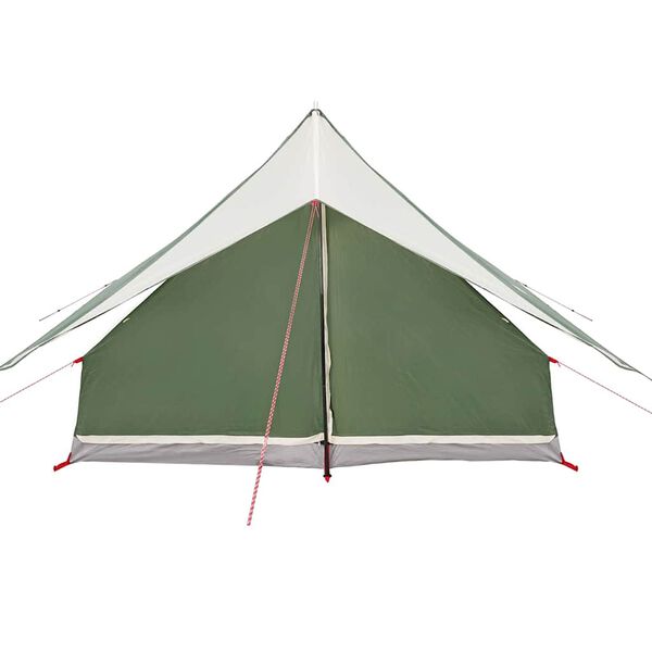 vidaXL Family Tent with Roof Green and White 315 x 286 x 200 cm