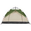 vidaXL Camping Tent Dome 3-Person Green Quick Release