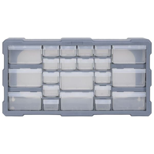 vidaXL Multi-drawer Organizer with 22 Drawers 19.3"x6.3"x10"