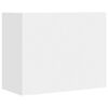 vidaXL Wall Cabinet White Engineered wood Medium Wall mounting