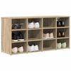 vidaXL Shoe Cabinet with Shelf Sonoma Oak 40.55 x 11.81 x 20.08 in