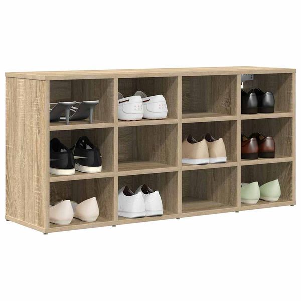 vidaXL Shoe Cabinet with Shelf Sonoma Oak 40.55 x 11.81 x 20.08 in