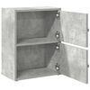 vidaXL Bookcase Concrete Grey Engineered Wood Small Bookcase