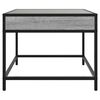 vidaXL Coffee Table Grey sonoma Engineered wood, glass, metal