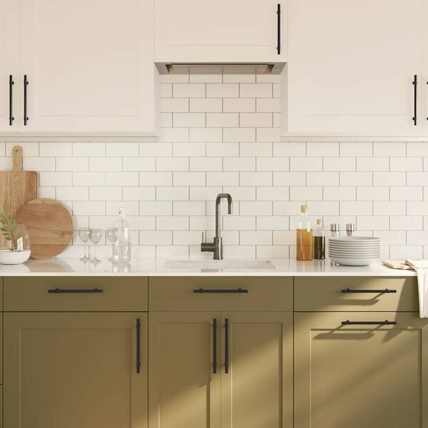 vidaXL Cabinet Handle Set of 10 Black