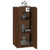 vidaXL Wall Mounted TV Cabinet Brown oak Engineered wood Medium