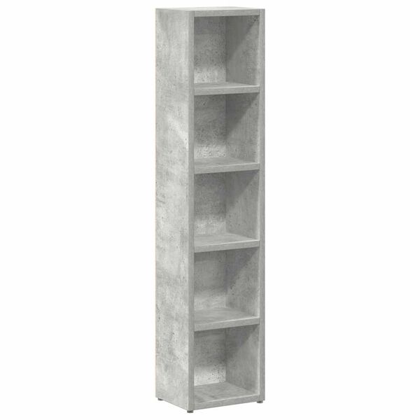 vidaXL CD Cabinet Set of 2 Concrete Gray Engineered Wood