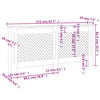 vidaXL Radiator Cover 67.7"x7.5"x32.1" MDF