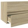 vidaXL Bathroom Sink Cabinet Sonoma Oak Engineered Wood Medium