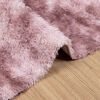 vidaXL Shaggy Rug Dusty Pink 100% Polyester 51.2 x 78.7 in Non-slip